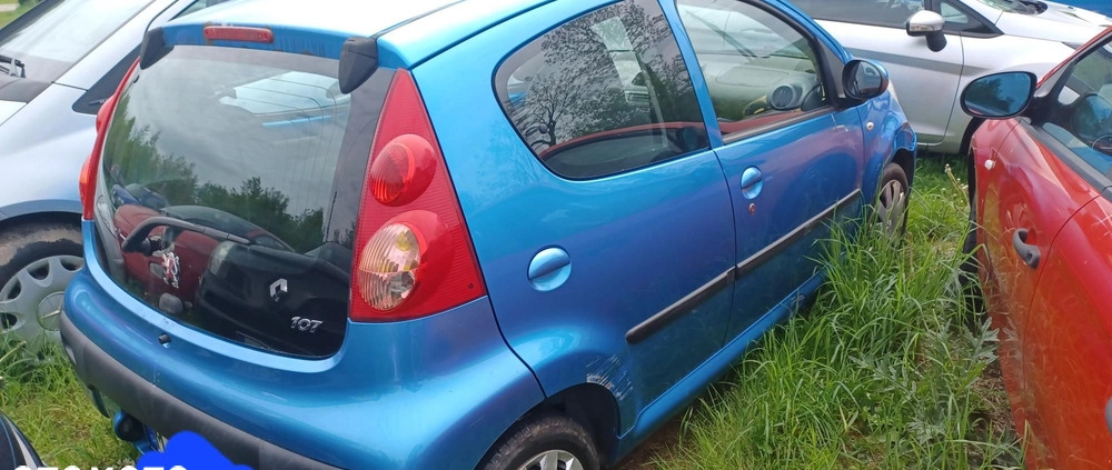 Peugeot 107 cena 5999 przebieg: 286000, rok produkcji 2007 z Kleszczele małe 352